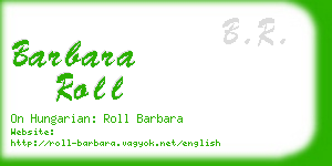 barbara roll business card